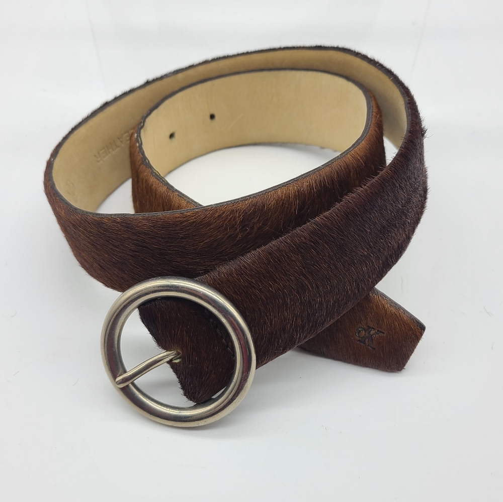 Calvin Klein pony hair leather belt